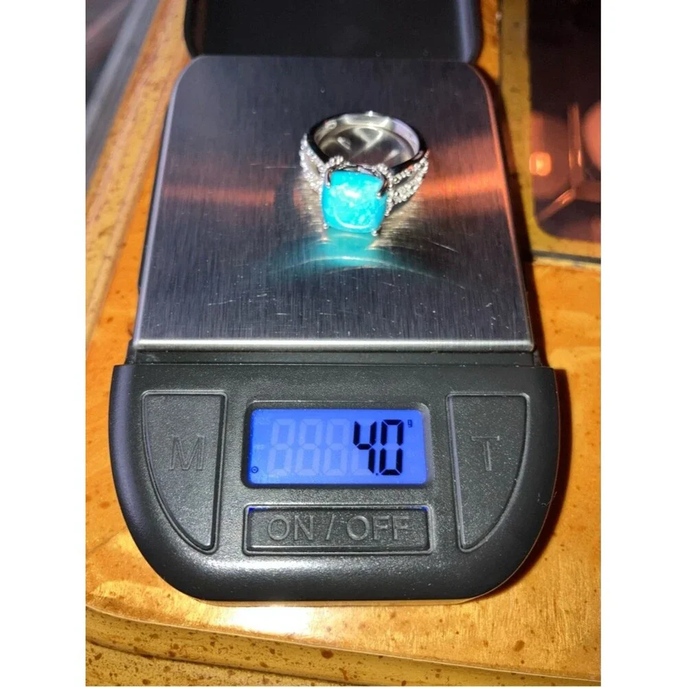 Kingman Turquoise Sterling Silver Ring Size 7